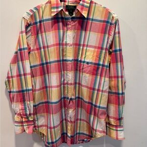 Ralph Lauren Women's Multicolor Plaid Button Down Shirt